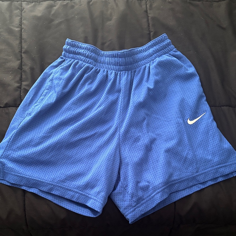 Nike Women's Royal Blue Mesh Athletic Shorts